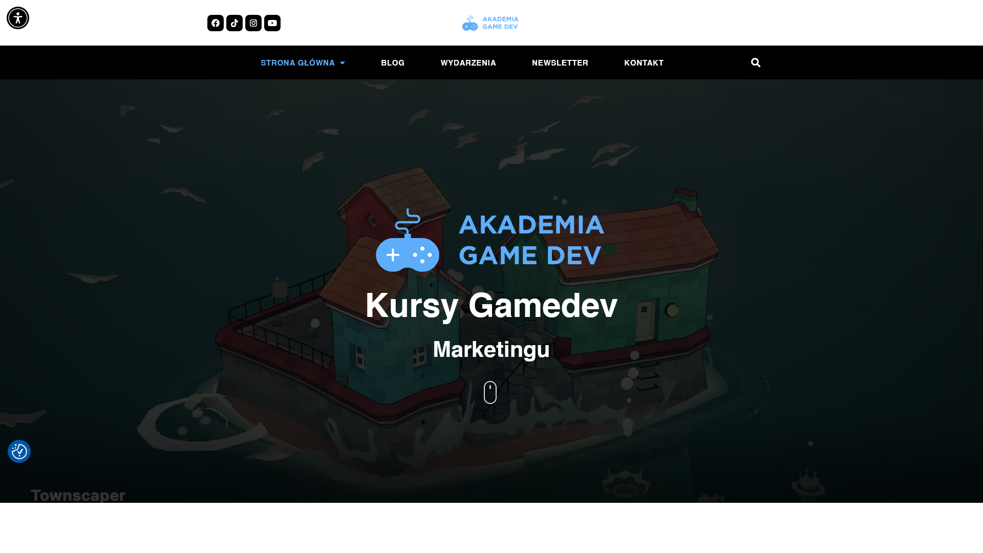 gamedev.edu.pl – strona internetowa