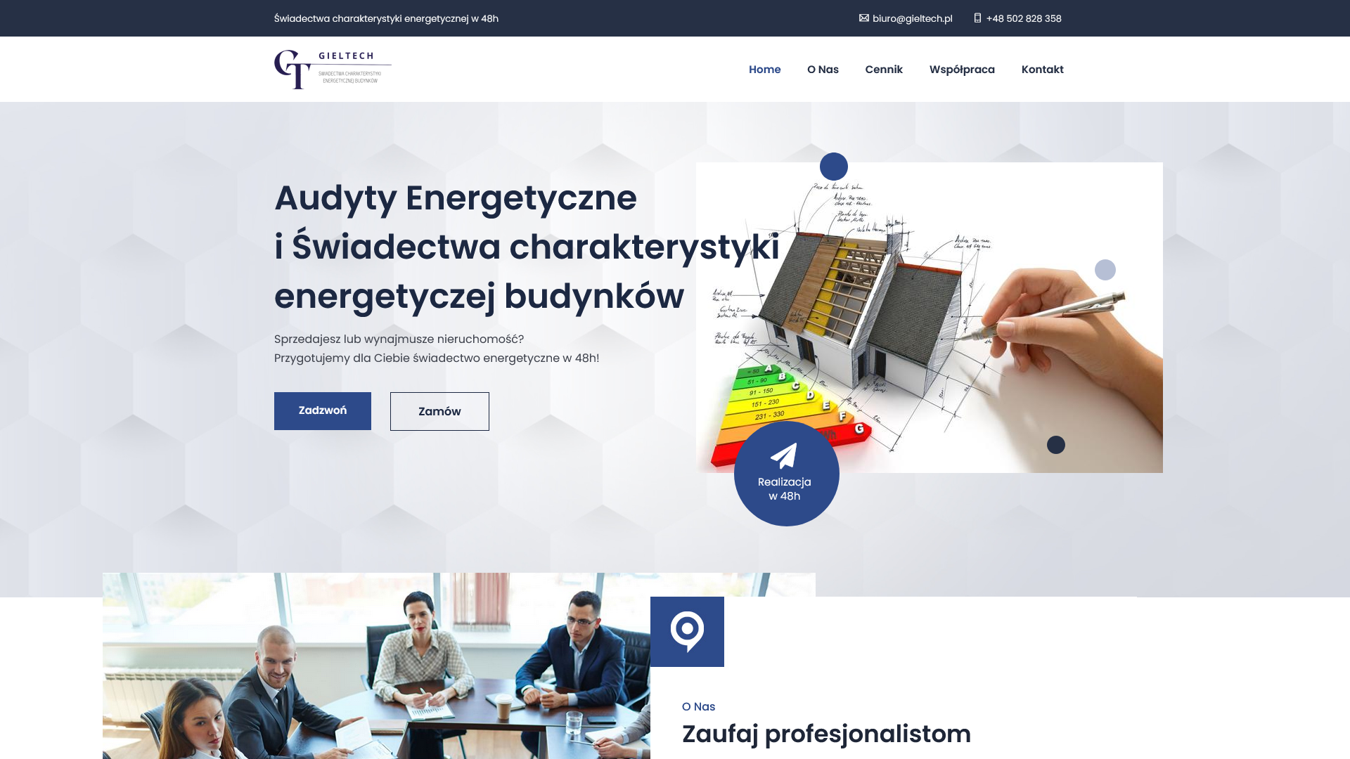 gieltech.pl – strona internetowa
