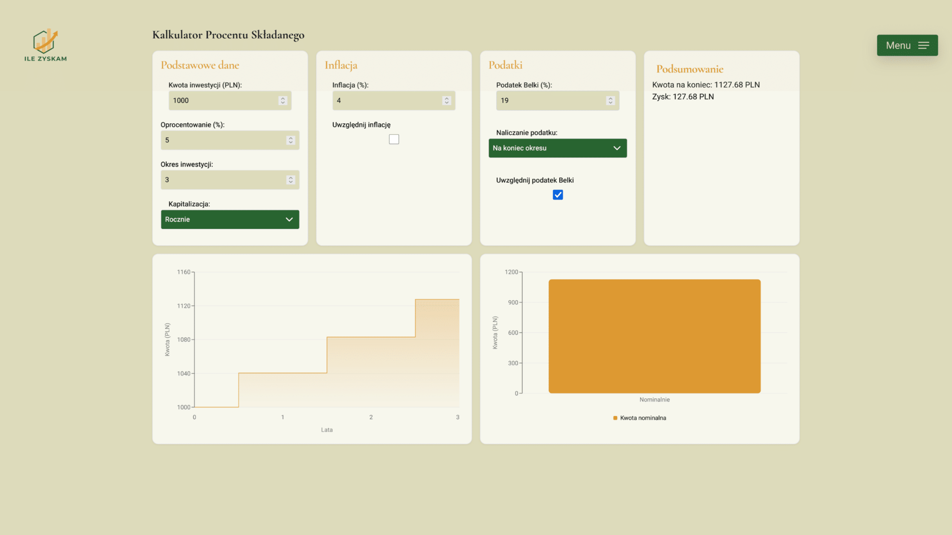 ilezyskam.pl – kalkulatory finansowe