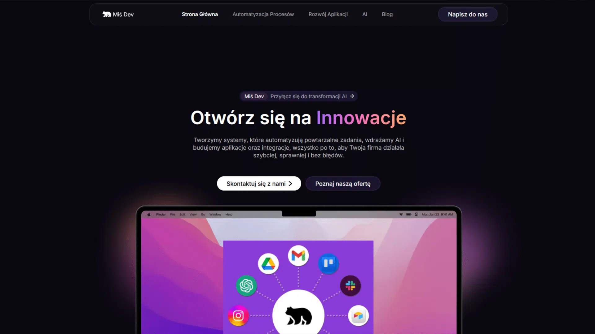 misdev.pl – strona internetowa