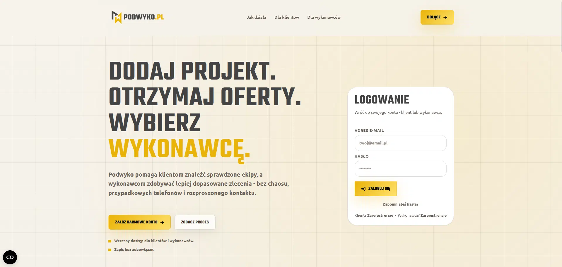 podwyko.pl – aplikacja i strona internetowa
